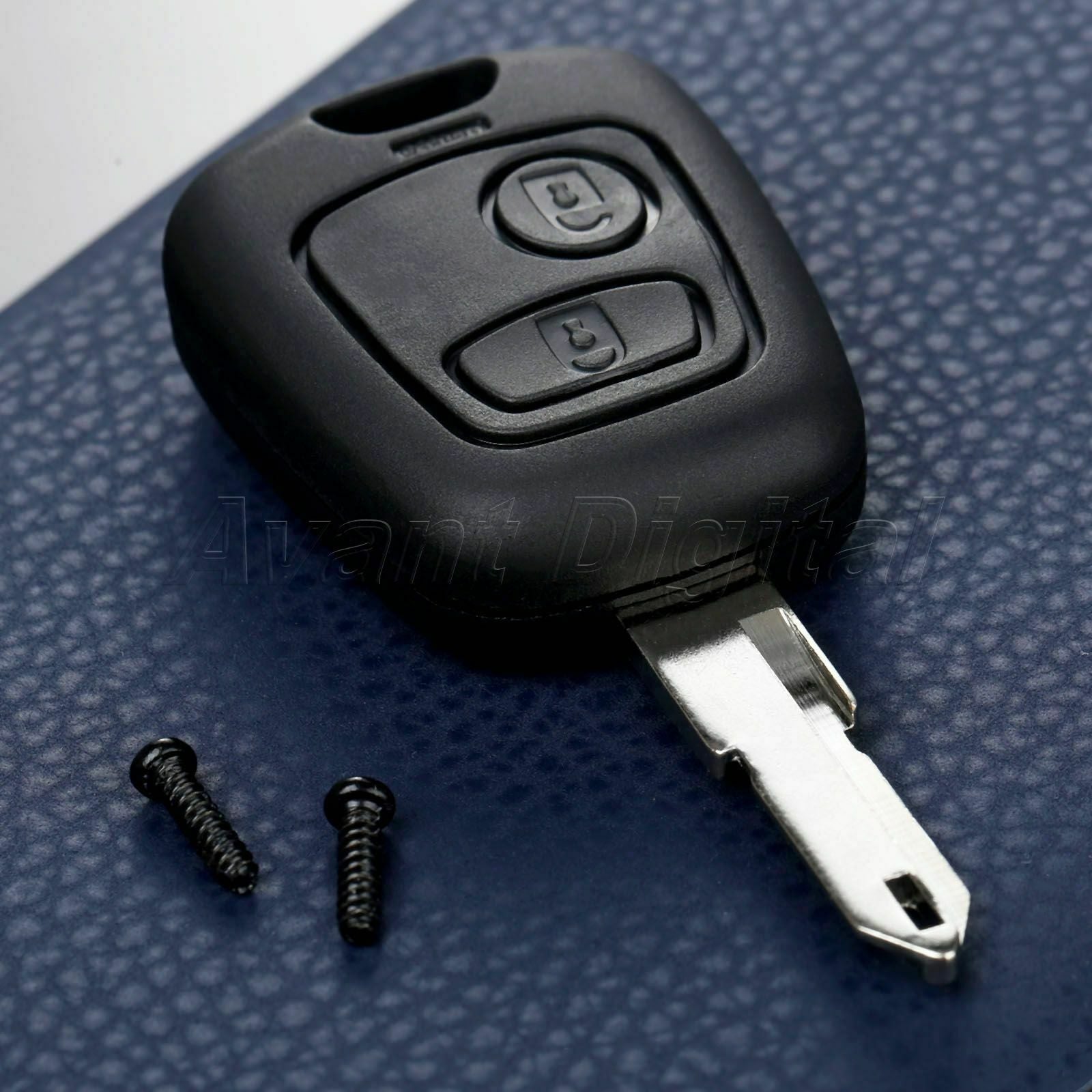 Replacement 2 Button Car Remote Key Case Uncut Blade For Peugeot 106 206 306 405