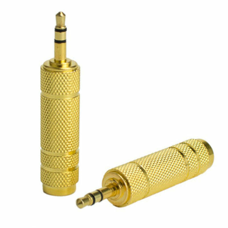 3.5mm Male to 6.5mm Female Stereo Mic Audio Headphone Jack Adapter Conver.l8
