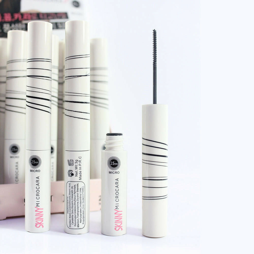 Black Mascara Skinny Waterproof Long Curling Extension Length EyeLashes Cosmetic