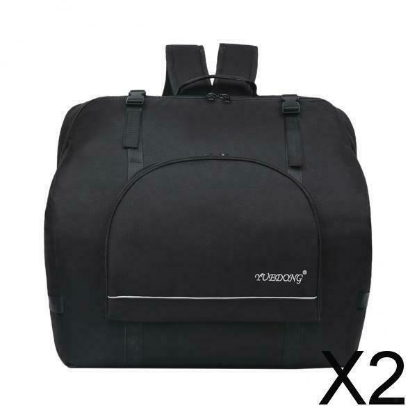 2X Padded 80-96 Bass Piano Accordion Gig Bag Storage Carrying Cases Backpack