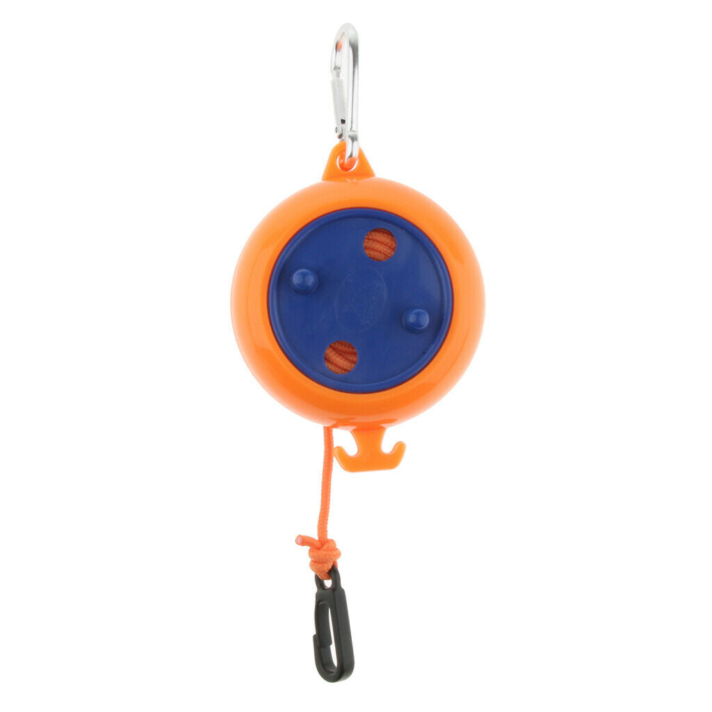 Windproof Clothesline Outdoor Travel Retractable Rope Washing Line 8m,Orange