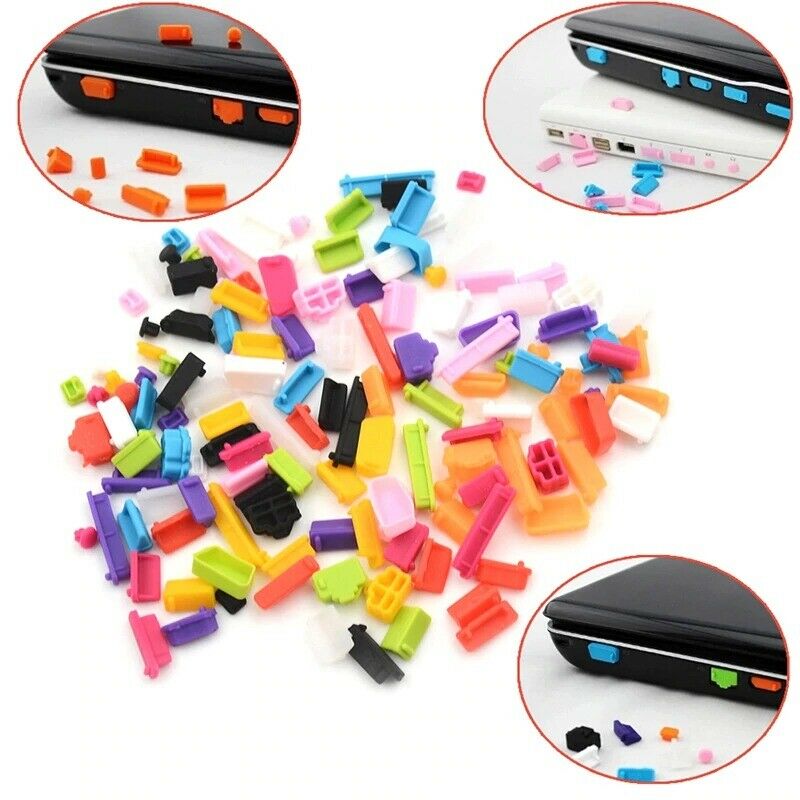 13pcs/set Colorful Silicone Anti Dust Plug Port Stopper Laptop dust plug laptop