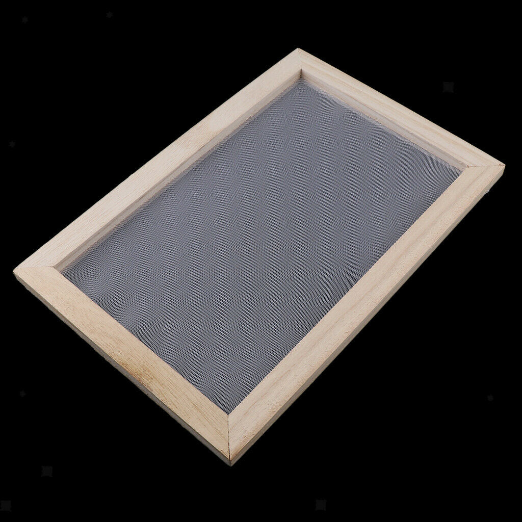 2x Wooden Paper Making Mold Frame Screen for Paper Craft
