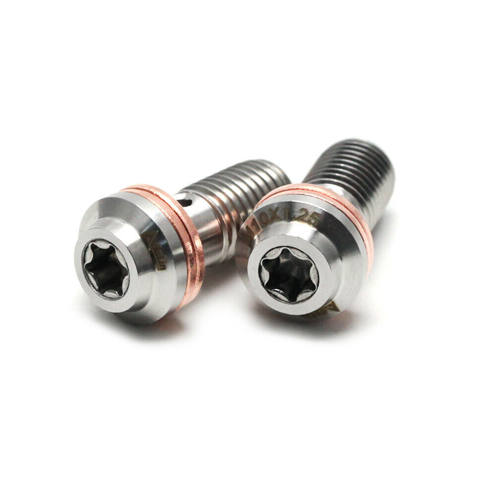 Universal Banjo Bolts Brake Master Cylinder Screw Brake Hose Caliper M10x1.25mm
