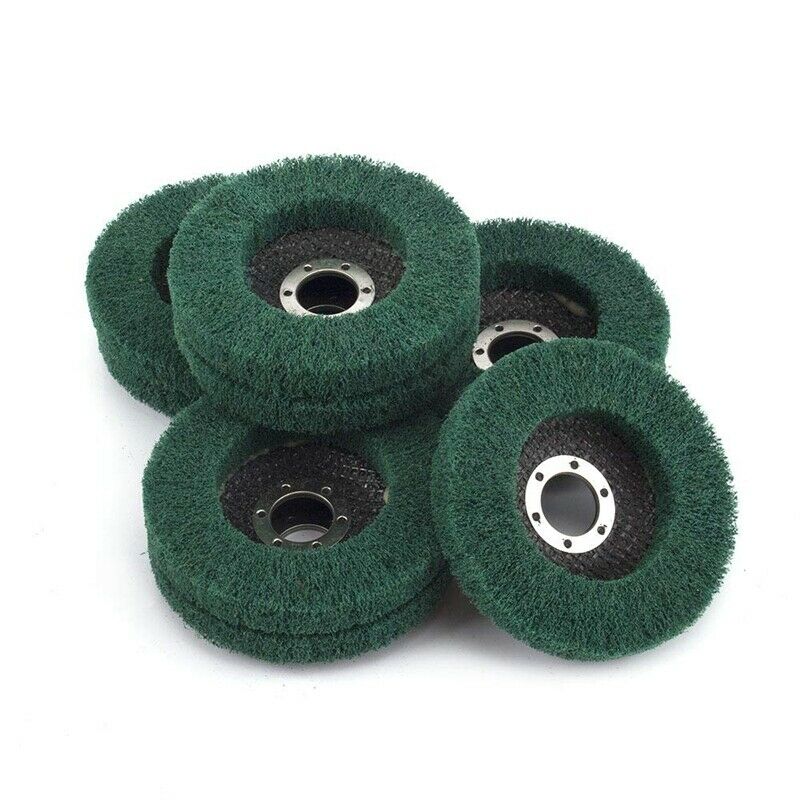 5Pcs Nylon Fiber Flap Wheels Polishing Buffing Wheel Scou Pad Grinding Disc foF8