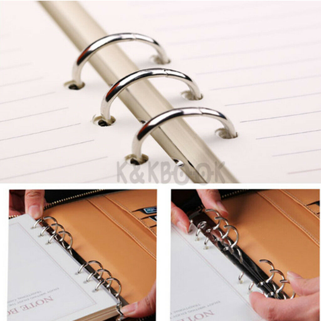 Leather Zipper Padfolio with Replaceable Loose-leaf Paper 80 Sheet Brown