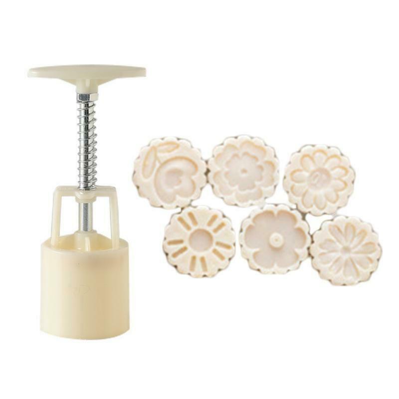 50g DIY Flower Shape Pastry Mooncakes Cakes Molds Mooncake Cookie Moulds Cutters