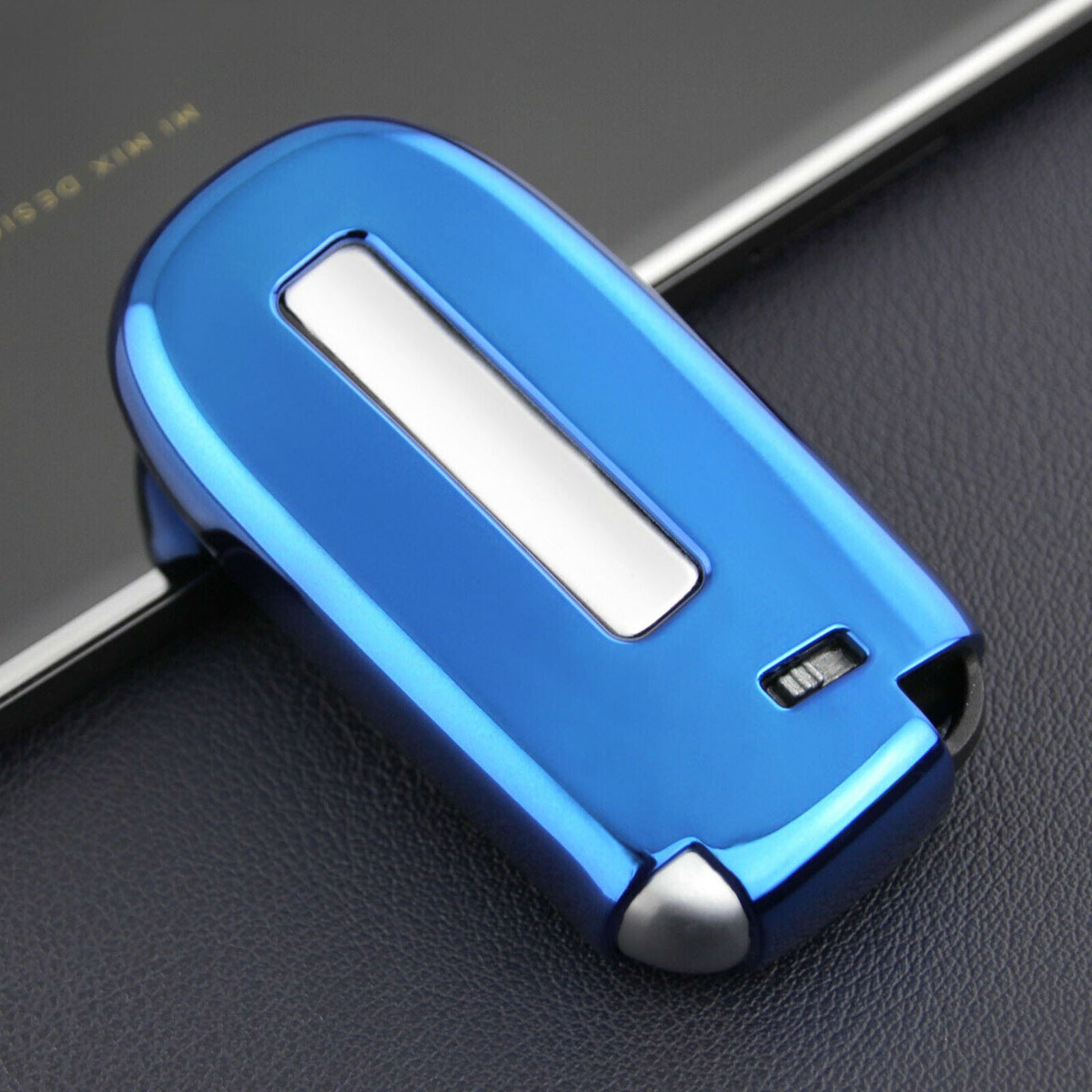 For Jeep Dodge Chrysler Car Key Fob Case Cover Chain Ring Accessories