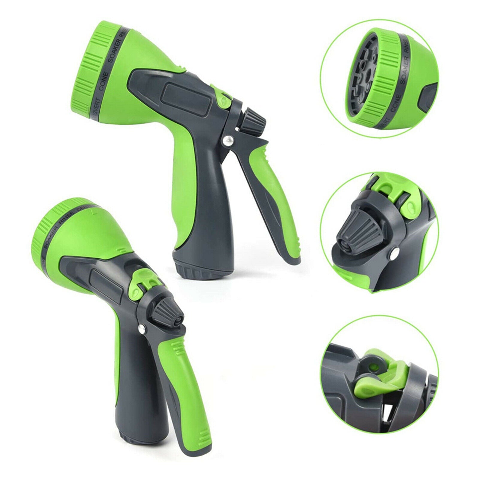 Garden Hose Nozzle 10 Watering Patterns for Cleaning Watering Patio Pets US