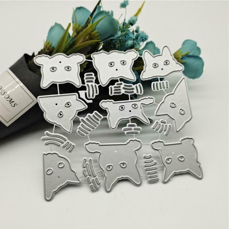 Cat DIY Embossing Carbon Steel Mould  for Album Paper Card Making