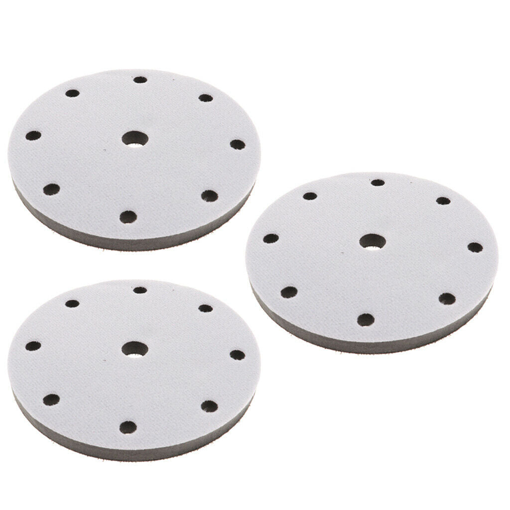 3 Pieces 6-Inch 9 Holes Low Density Soft Sponge Surface Protection Interface