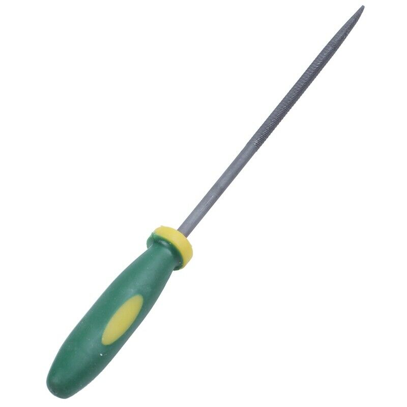 6 Pcs Plastic Handle Flat Square Round Needle Files Set T8S4S4