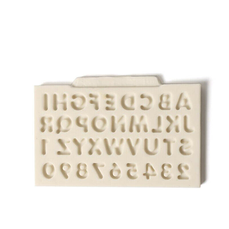 Silicone Letters Numbers Fondant Cake Mold DIY Sugarcraft Chocolate Bakin.l8