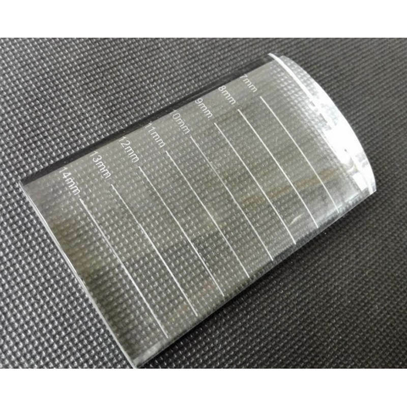 Eyelash Extension U Curved Crystal Glass Eye Lash Stand Pallet Holder Lash Tray