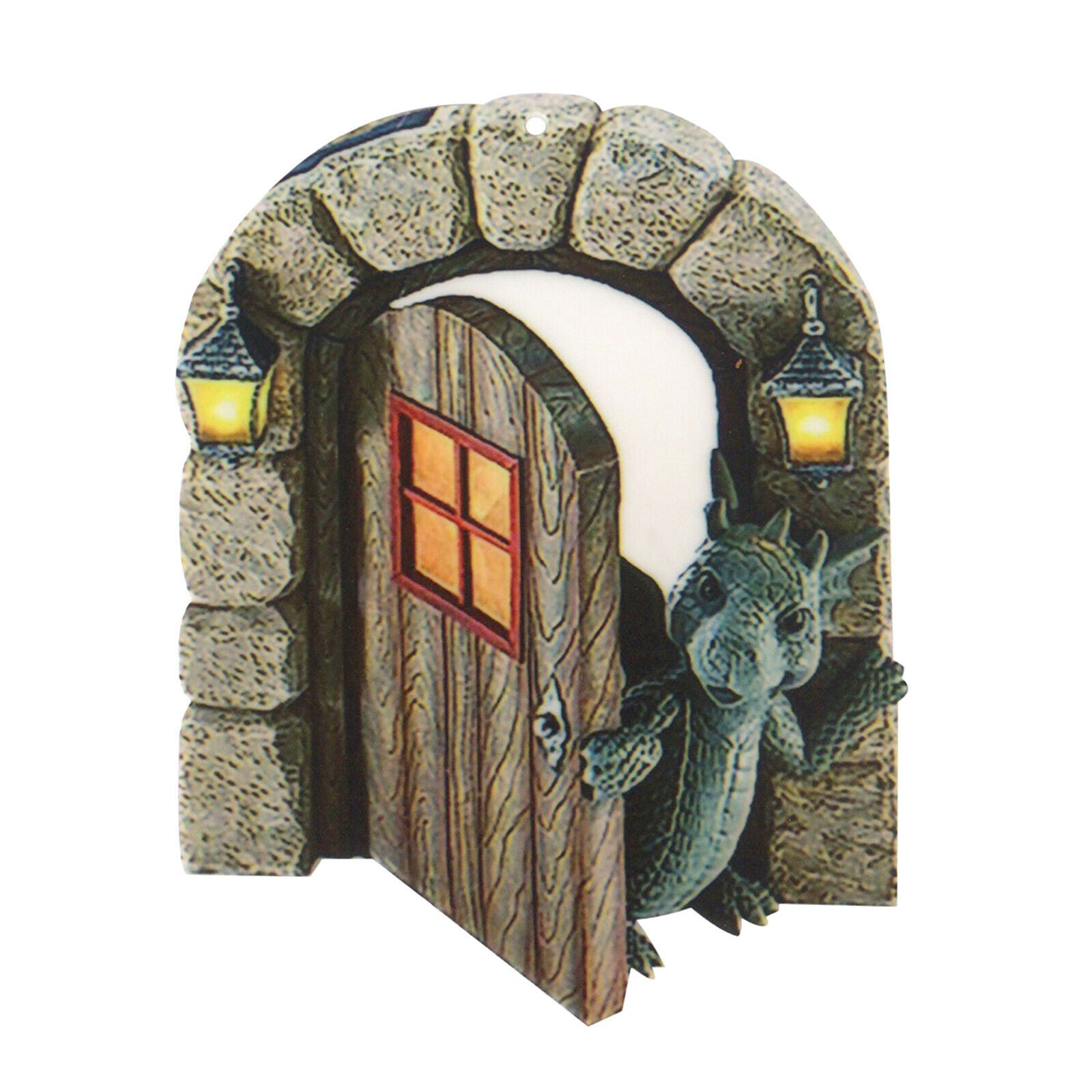 Dinosaur Out The Door Garden Decoration Whimsical Peeker Fence Backyards