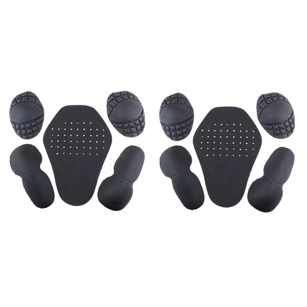 10x Motorcycle Motocross Jacket Back Shoulder Elbow Protection Pad Safety