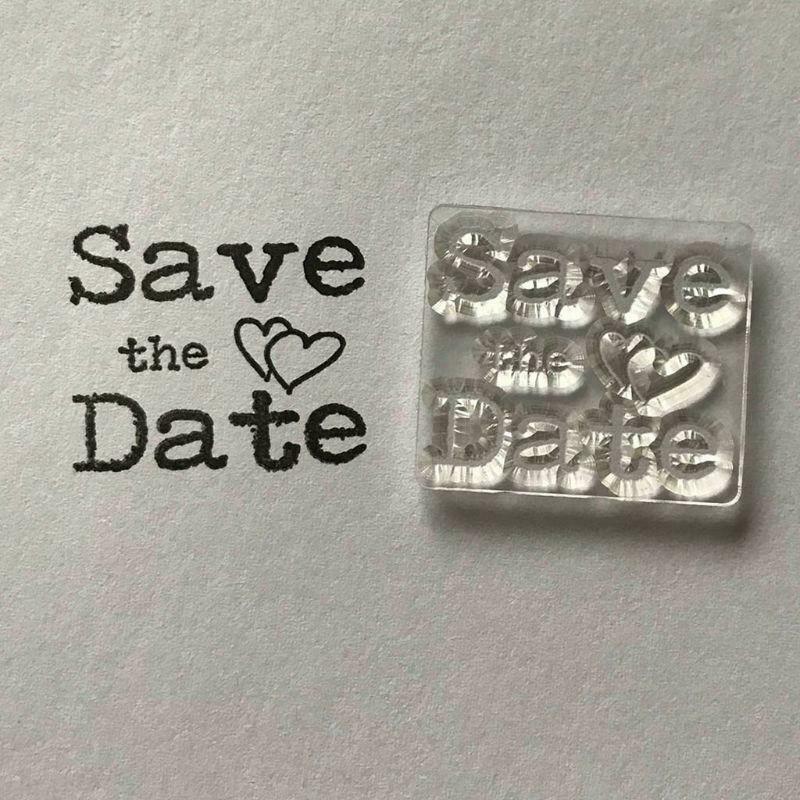 Save the Date Silicone Clear Seal Stamp DIY Scrapbooking Embossing Photo Album