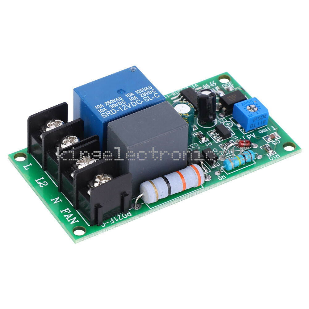 1PCS AC 100-250V Relay Module Adjustable Time Relay Switch for Fan delay off