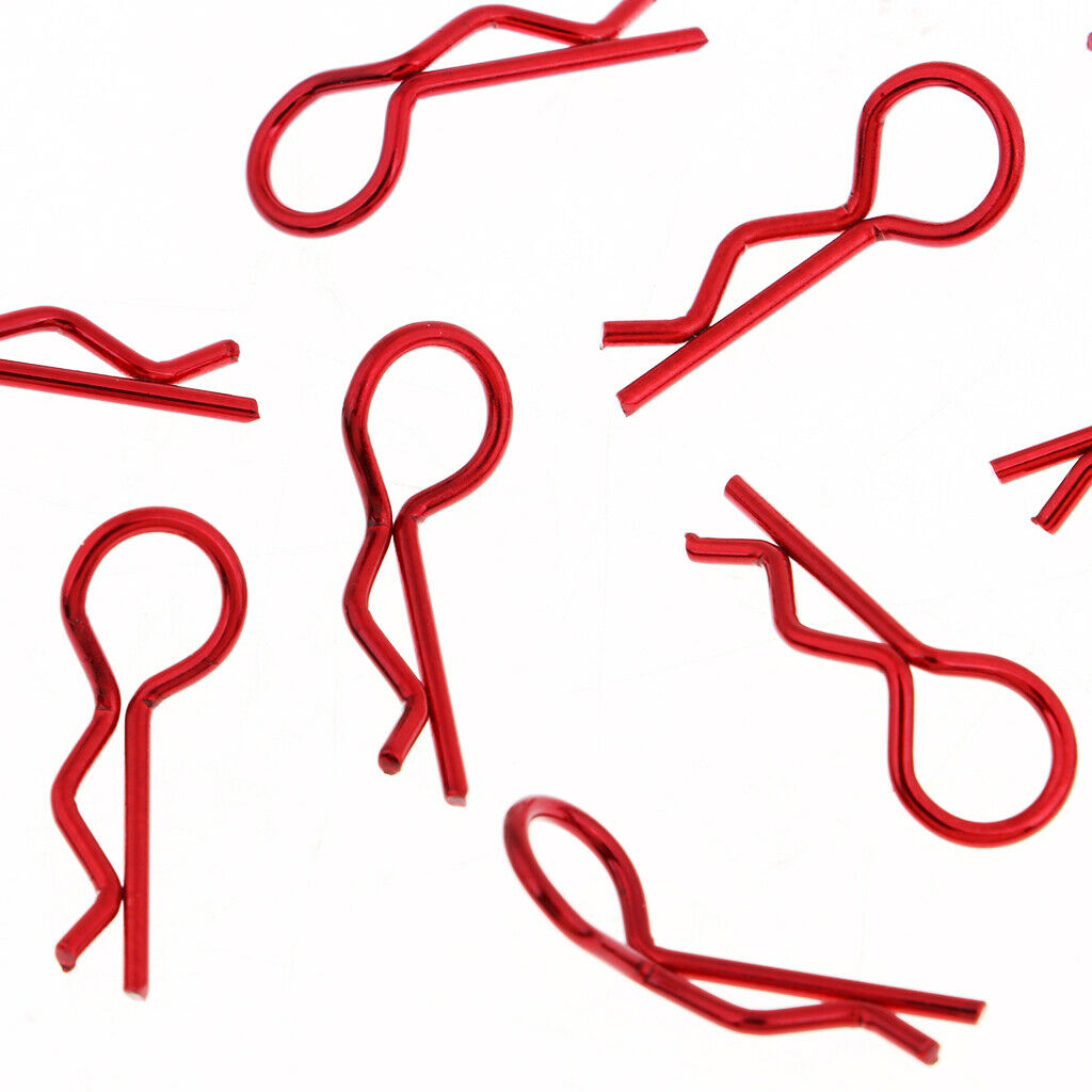 20 Pack RC Car Red Body Cover Shell Clips R Pins for 1/10 1/12 1:16 RC