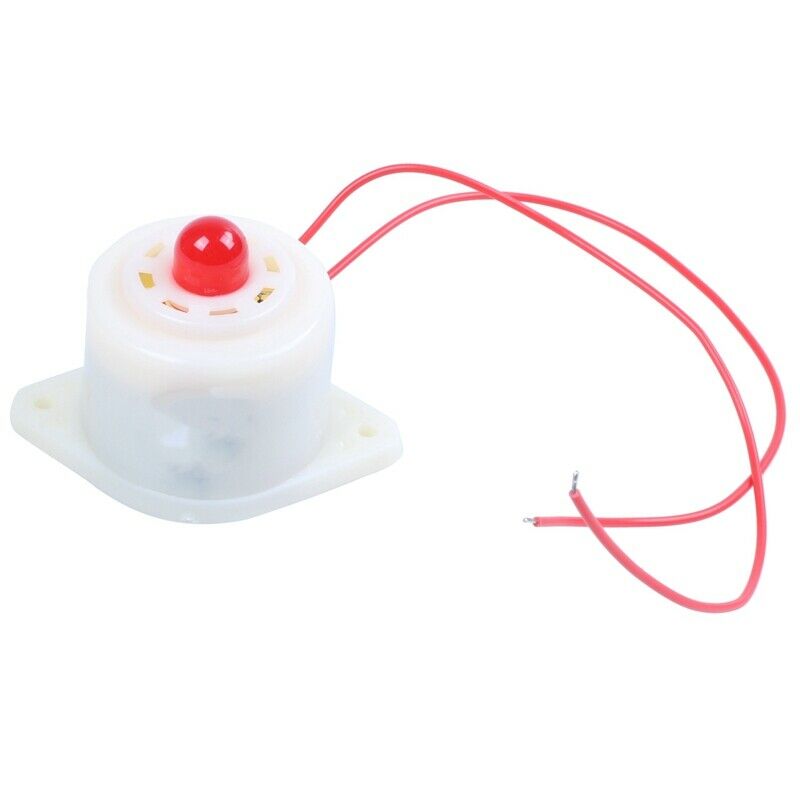 BJ-3 AC220V Industrial LED Blinker Red Alarm Siren Buzzer 100dB White S5X9X9