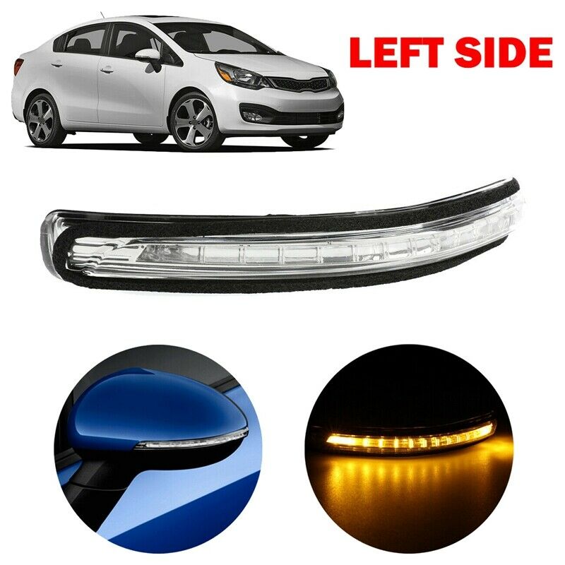 Left Side for KIA Rio 2012-2016 87614-1W000 Rearview Mirror LED Turn Signal LiV3