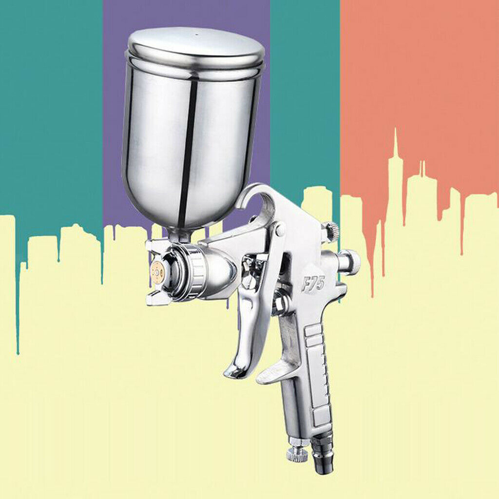 Spray Gun F-75 Professional Car Paint Gun Adjustable 1.5mm Nozzle 400mL Pot