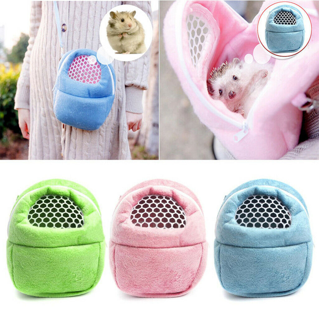 Hamster Hedgehog Ferret Carrier Packet Bag Small Animal Hanging Bag S Green