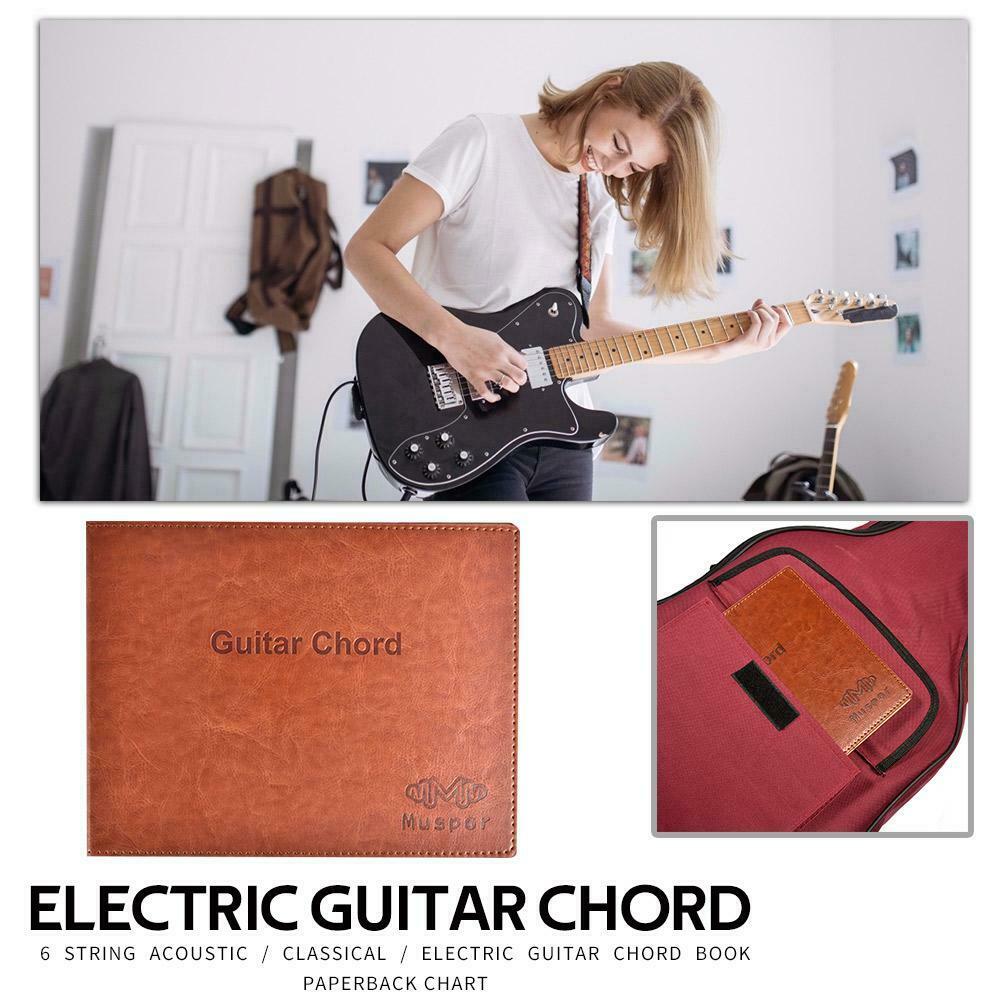 Muspor Guitar Chord Book PU 6 String Paperback Tablature Exercise Sheet @
