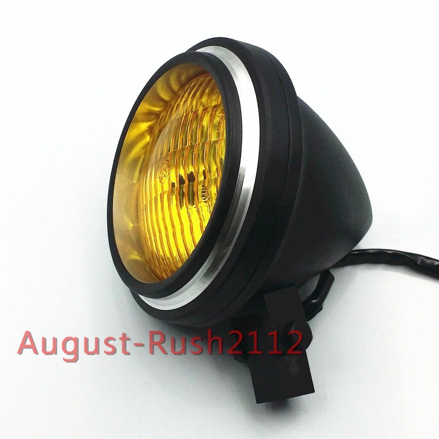 Motorcycle Head Light Headlight Lamp Bobber Chopper Cafe Racer Rat Bike CB