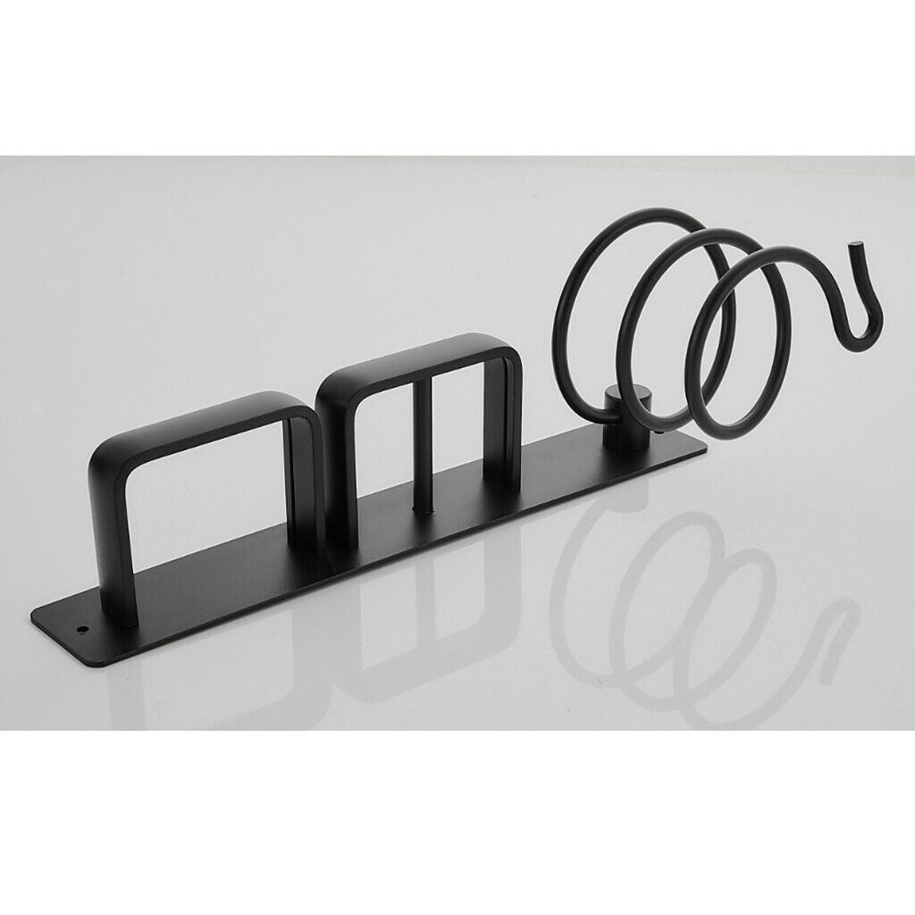 Portable Wall Mounted Hair Dryer Holder Storage Bracket Stand Rack Bathroom