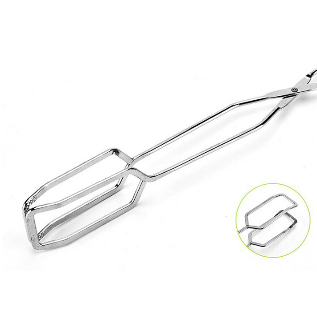 2Pcs Barbecue Scissors Tongs Bread Tong Kitchen Buffet Pliers For Camping