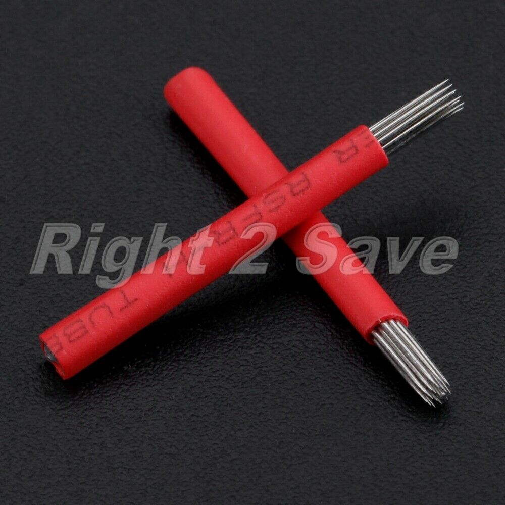 10pcs Microblading Eyebrow Pen Needle Manual Pen 21pin Round Fog Tattoo Blades