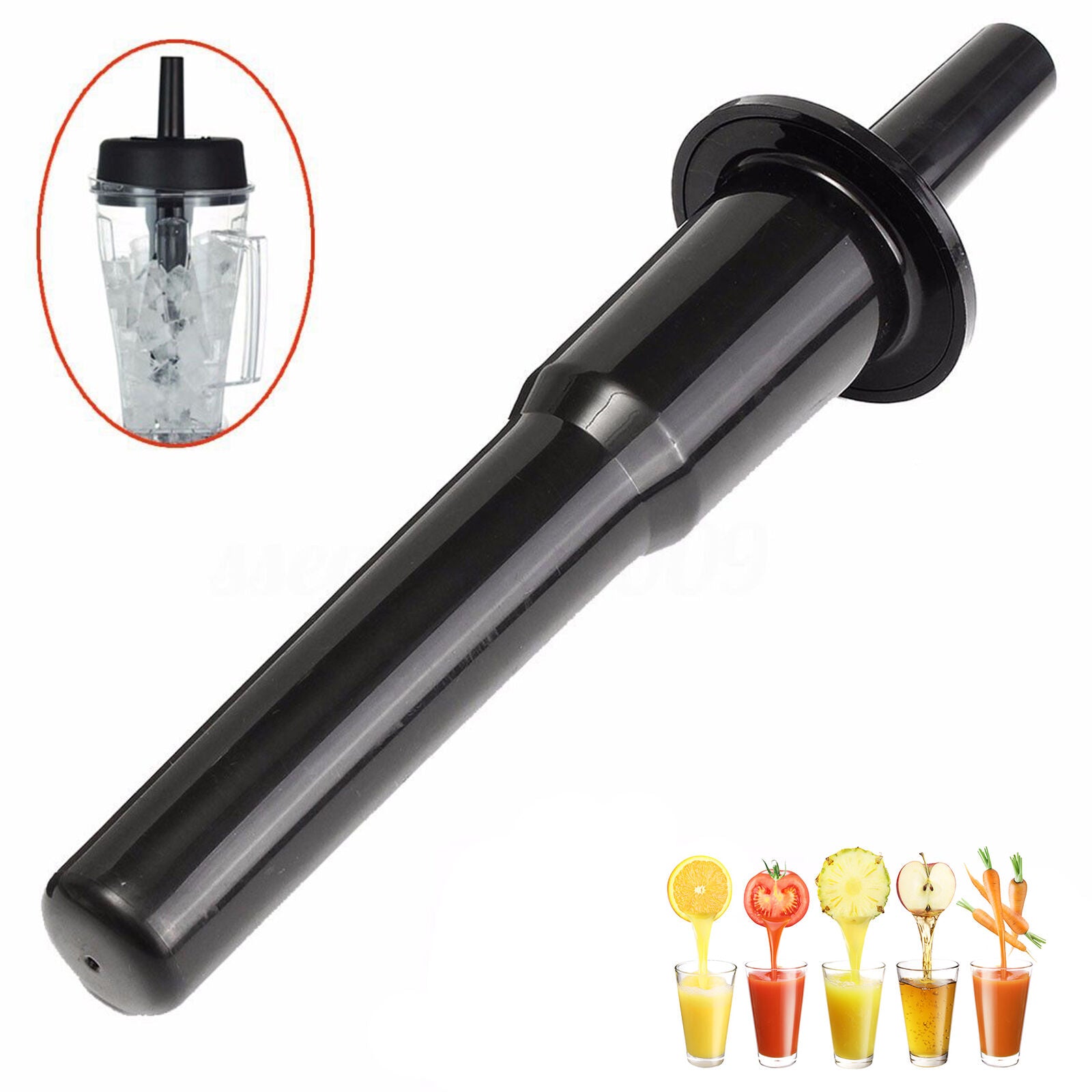 Blender Accelerator Tamper Plunger Tool Plastic Stick Replacement for Vitamix