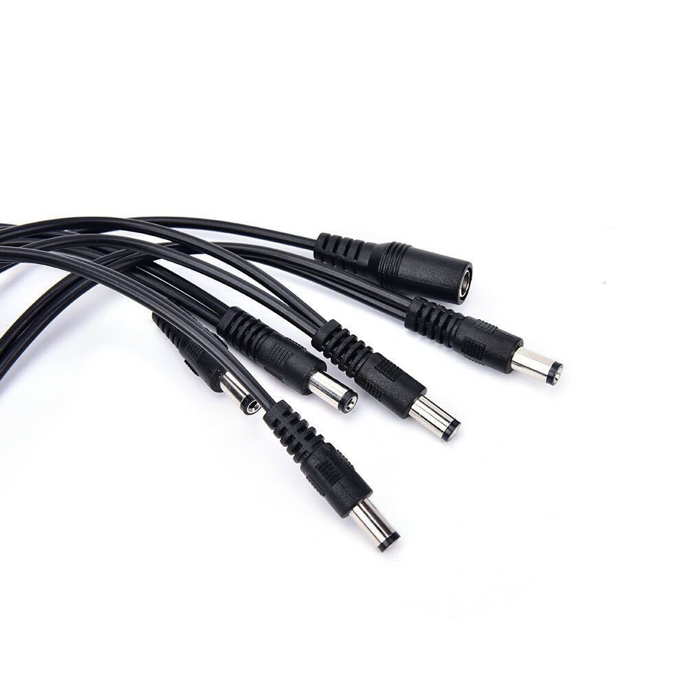5 way guitar effect pedal daisy chain power supply cable splitter copper .l8