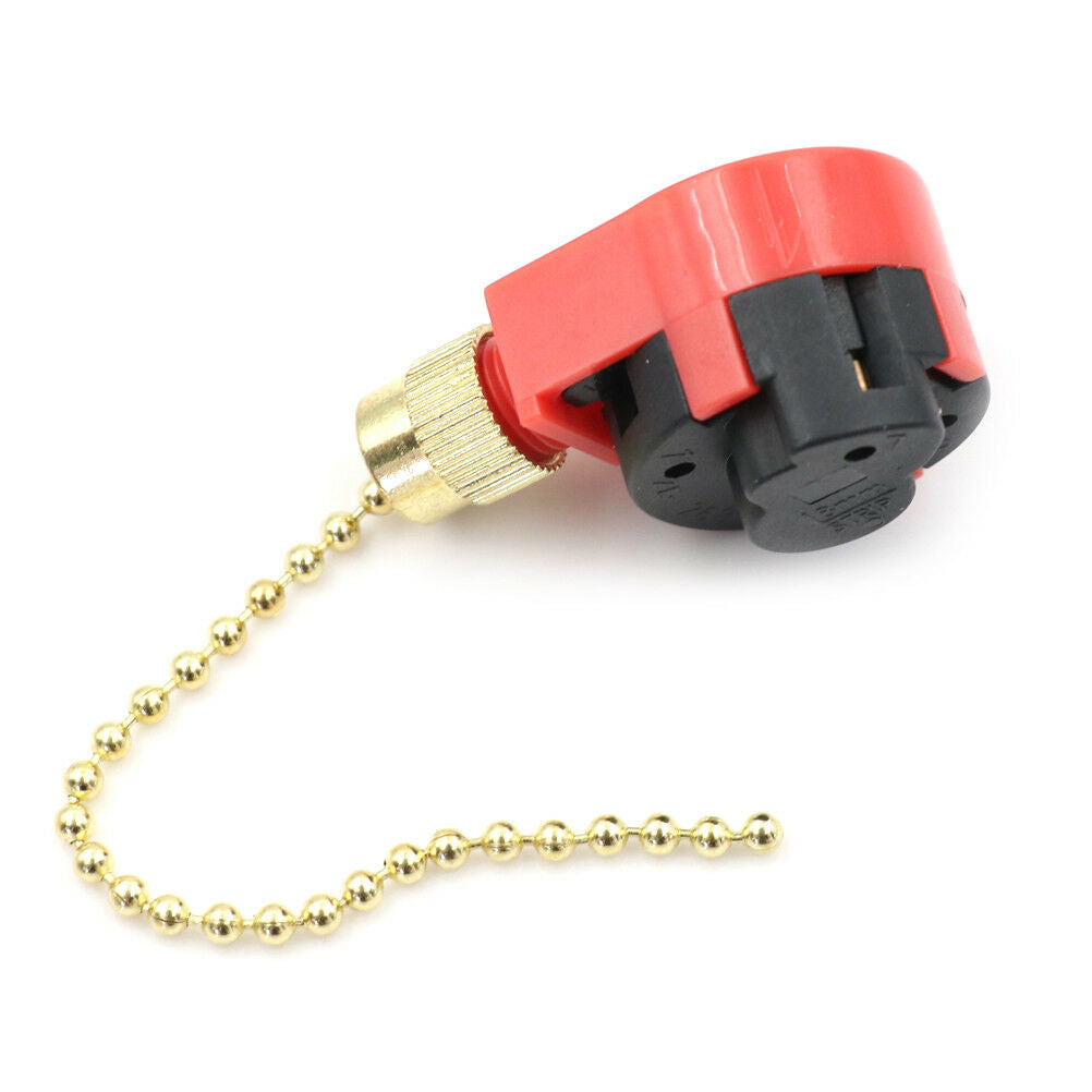Zing Ear ZE-268S1 Switch 4 Wire 3 Speed Ceiling Fan Light Switch Pull Cha.l8