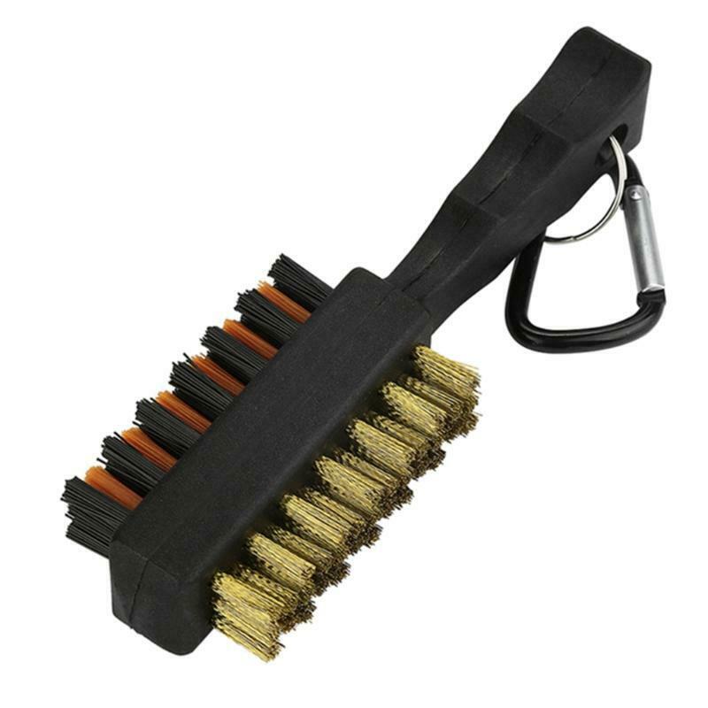 Golf Club Brush Golf Portable Dual Sided Handle Groove Cleaner Cleaning Brush