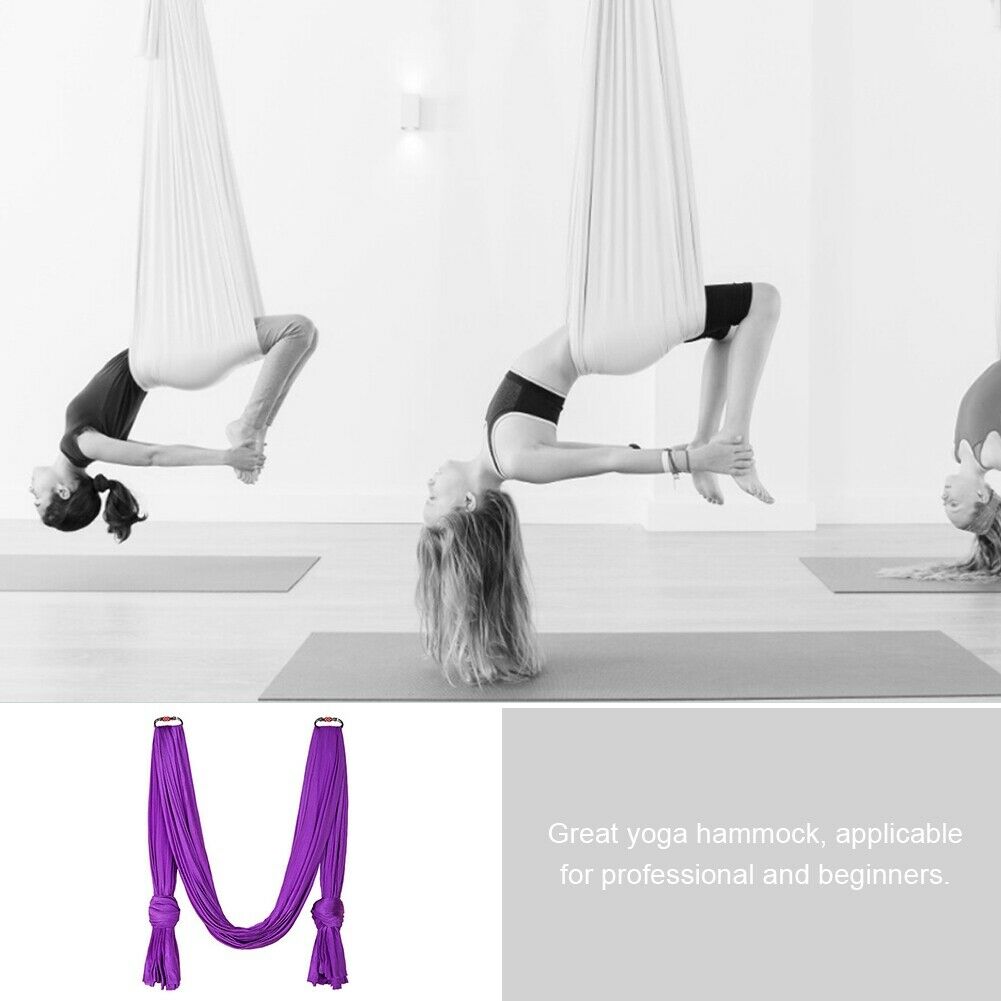 Yoga Hammock 2.8m Durable Elastic Aerial Yoga Hammock Swing Fitness Training