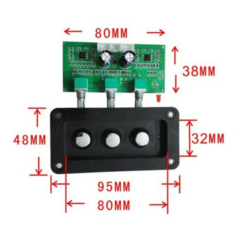 NE5532 HIIF Stereo Lossless Audio 2.0 Treble Bass Adjustment Tone Board for DiG6