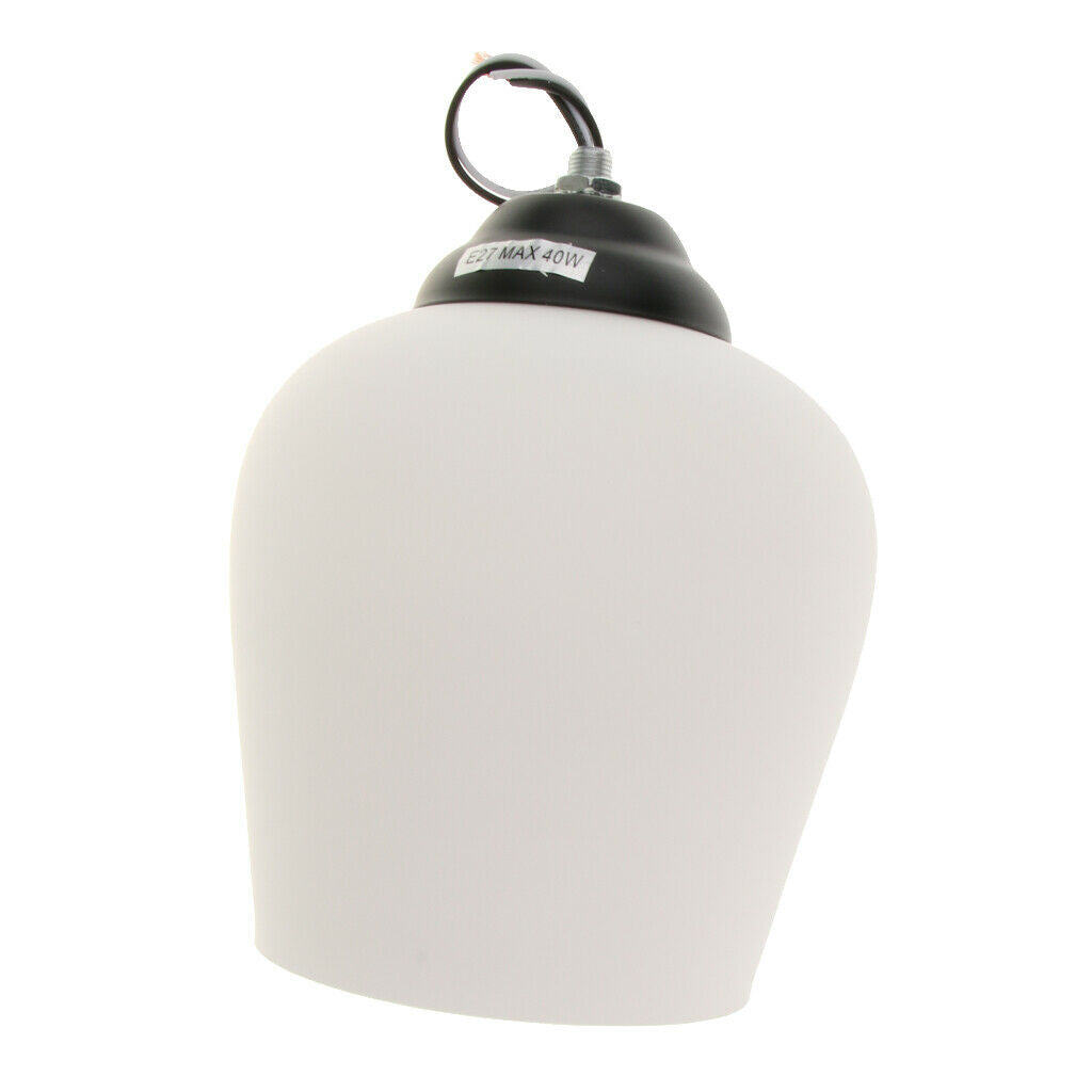 E27 White Frosted Glass Flush Ceiling Lighting  Light Shade Lamp 3