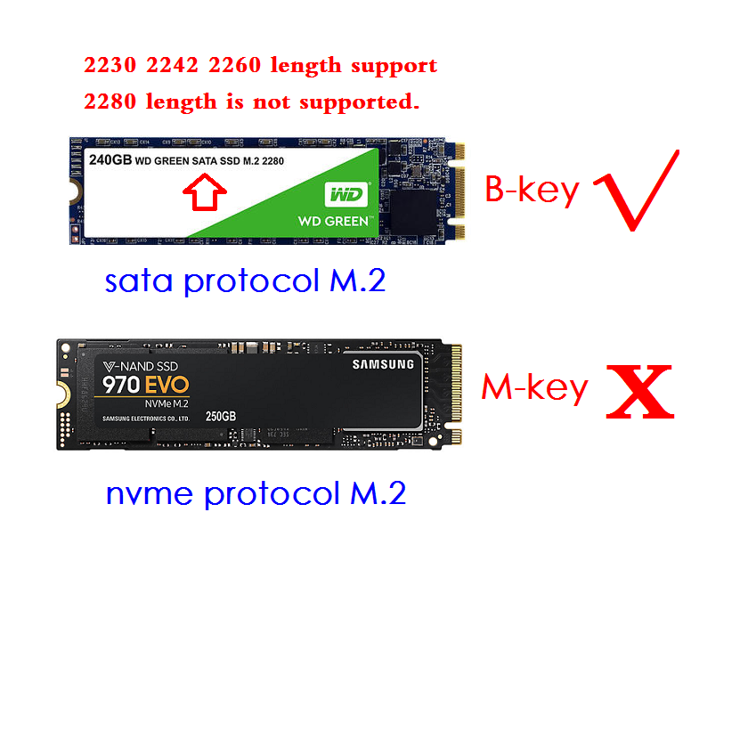 M.2 NGFF SSD to 20+6pin 26pin SSD Adapter Card for Lenovo ThinkPad X1 Carbon