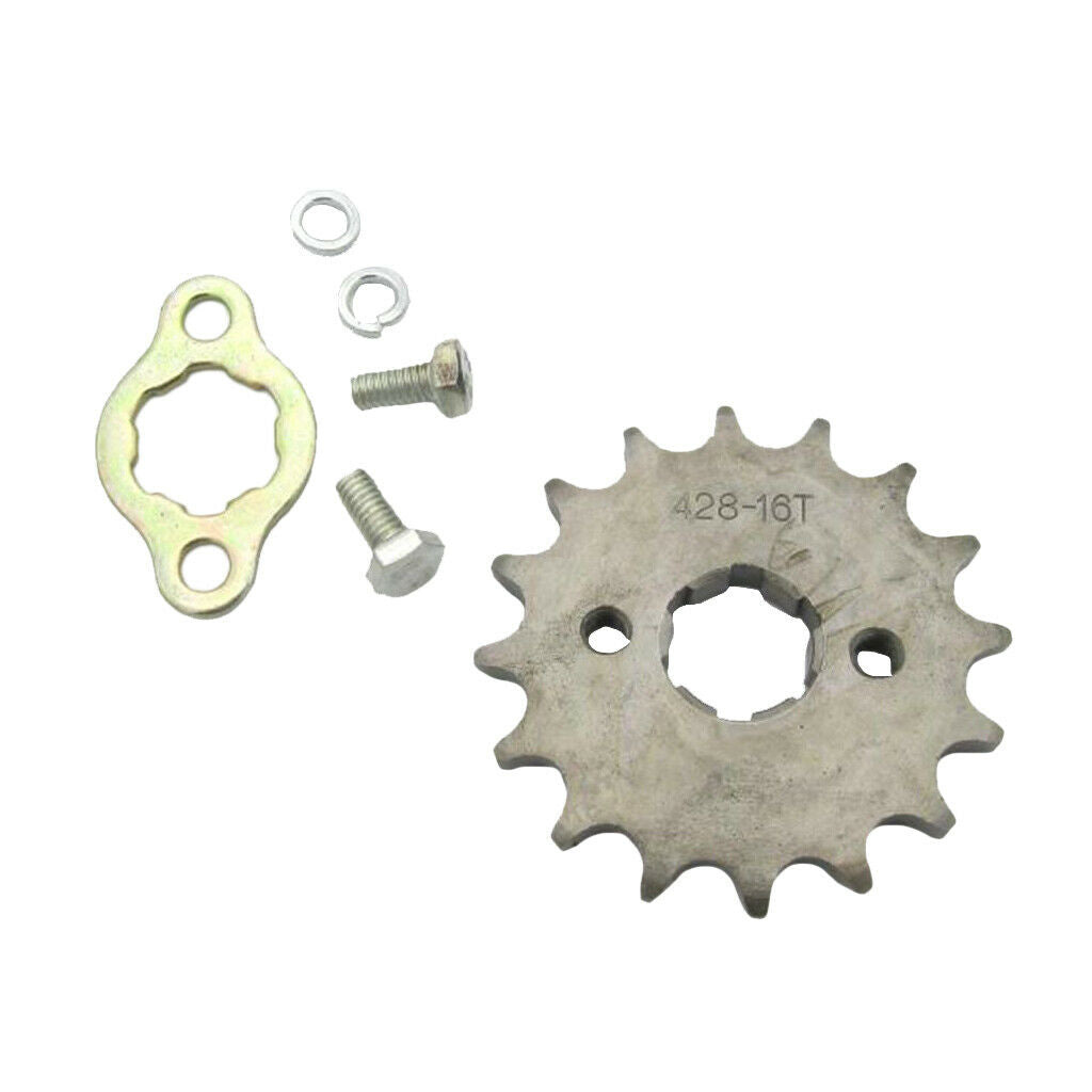 16T 20mm Shaft Front Sprocket Cog for 428 Chain Pit Trail Dirt Bike ATV Quad