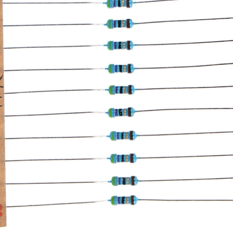 300pcs 30 Values Each Value Metal Film Resistor Pack 1/4W Resistor Assorted K Re