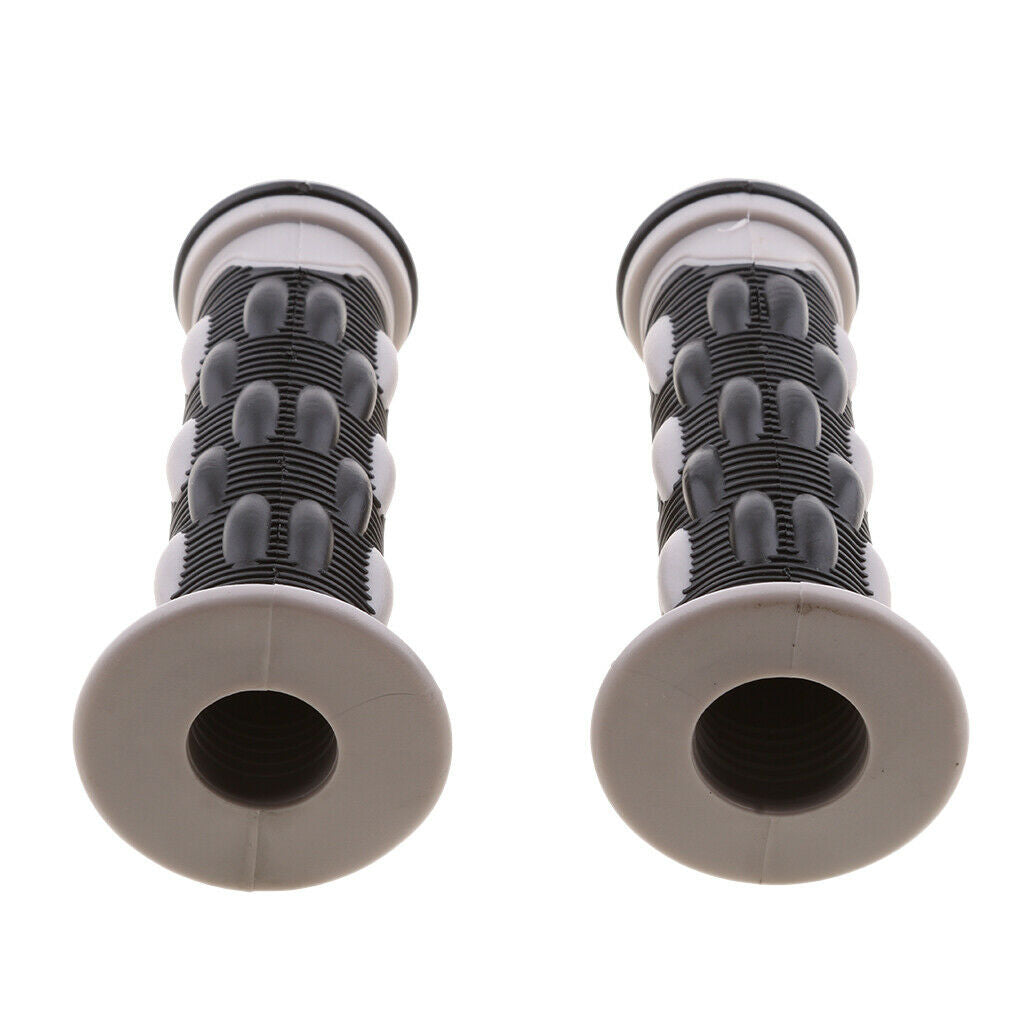 1 Pair 22mm Motorcycle Handlebar Rubber Gel Hand Grip Universal Black
