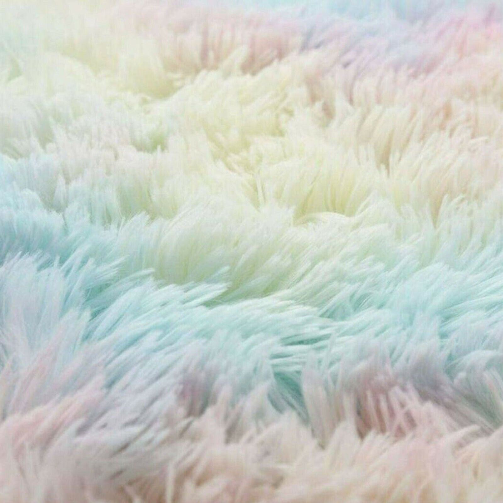 Circle Round Soft Shaggy Rug Kids Living Room Bedroom Carpet Floor Fluffy Mat