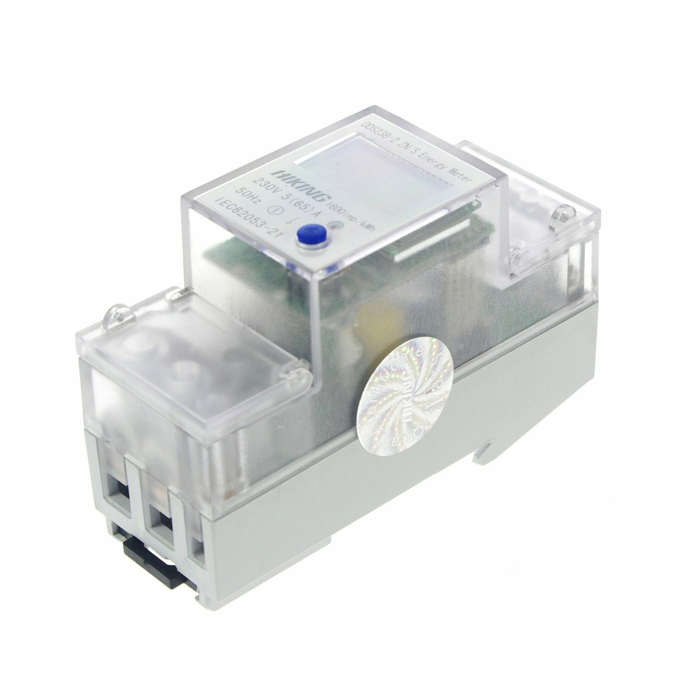 5-65A 230V 50Hz Single Phase Reset To Zero DIN-rail Kilowatt LED Hour kwh Meter