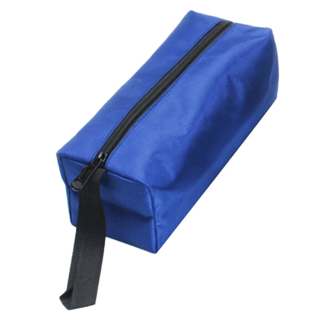 Zipper Tools Bag Multifunctional Oxford Cloth Pouch Organizer Blue L 1680D