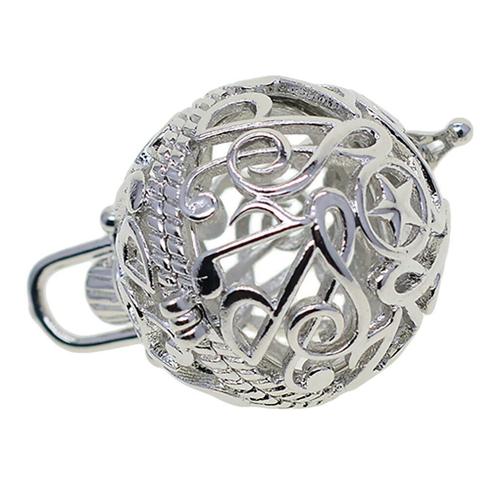 Musical Symbols Beads Cage Pendant Locket Charm for DIY Necklace Pendant