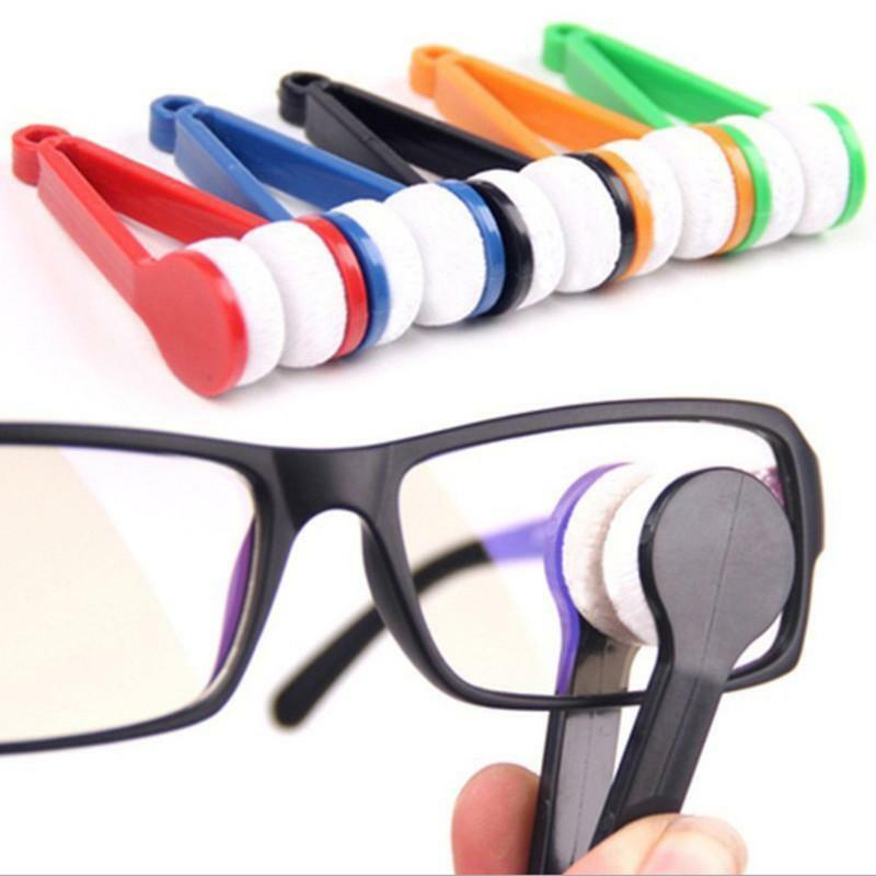 Portable Multifunctional Glasses Cleaning Rub Eyeglass Sunglasses Cleaner Brush