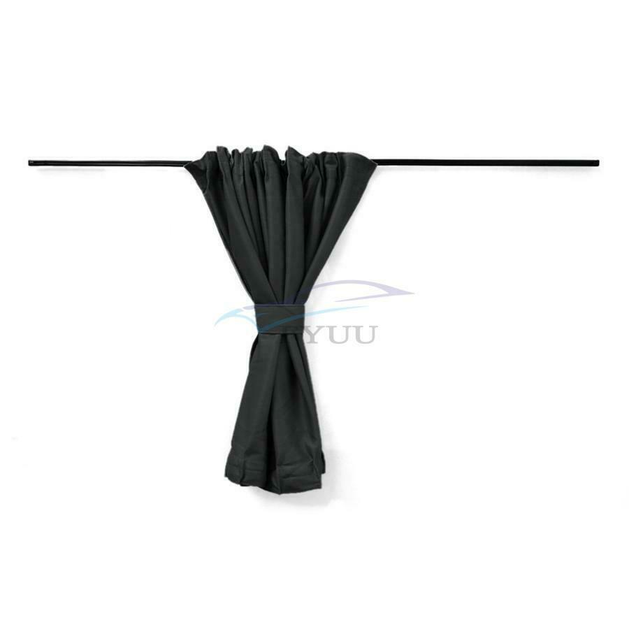 8 Pieces\ Set ABS Tracks Adjustable Sunshade Elastic Cord Car Window Curtains