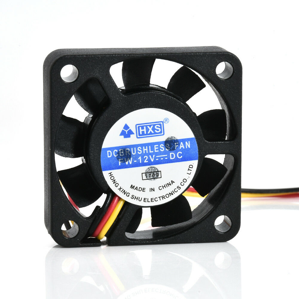 Case Fan 12V 40mm x 40mm x 10mm Brushless PC Fan Cooler 3-Pin Desktop Cooling